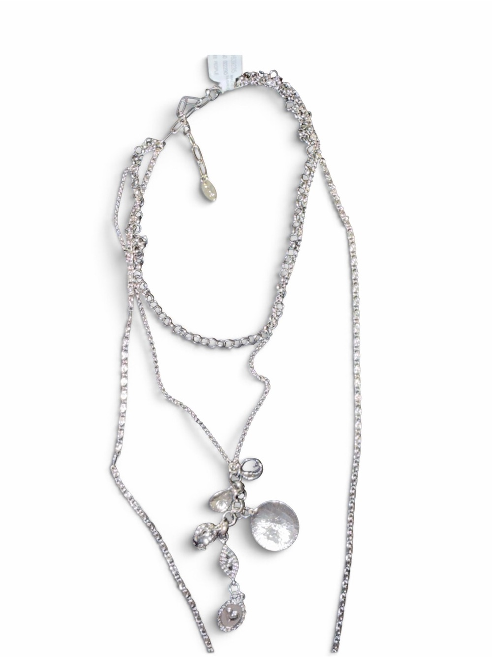 NWT Free People Luelle Layer Necklace in Silver - Picture 6 of 14